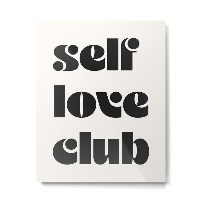 "self love club" Metal Print Gallery Image 1