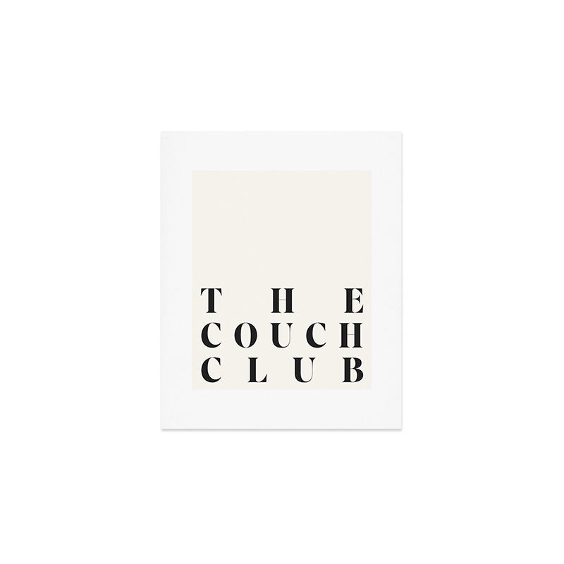 The couch club Art Print Gallery Image 1