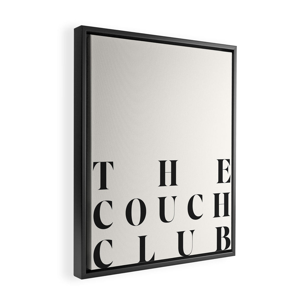 The couch club Framed Canvas Print Gallery Image 2