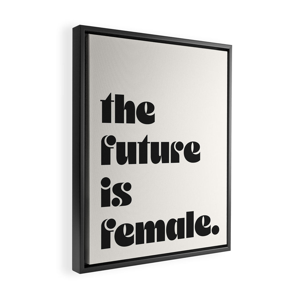 the future is female. Framed Canvas Print Gallery Image 2