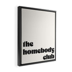 "the homebody club" Framed Canvas Print Gallery Image 2
