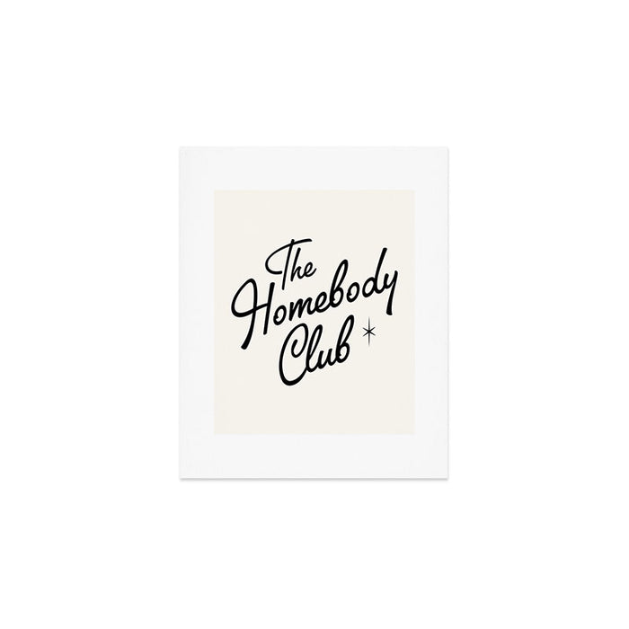The homebody club retro Art Print Gallery Image 1