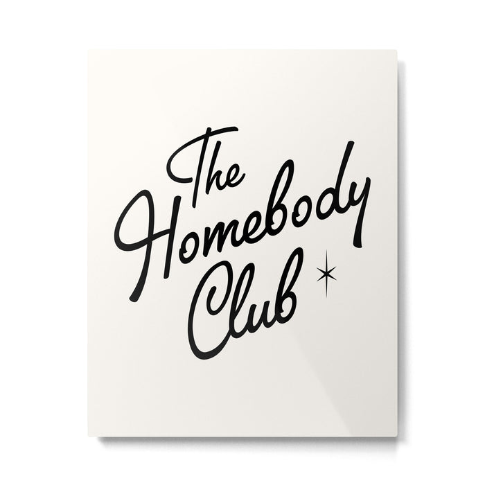 The homebody club retro Metal Print Gallery Image 1