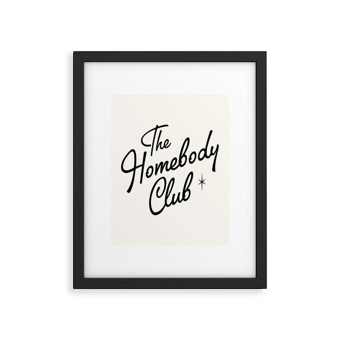 The homebody club - sparkle edition Framed Art Print Gallery Image 1