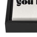 the words you speak become the house you live in. Framed Canvas Print Gallery Image 3