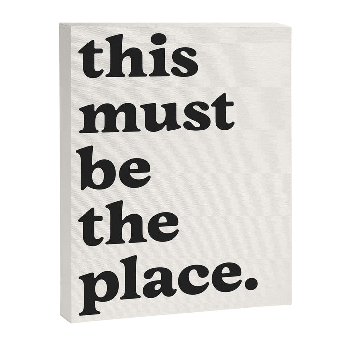this must be the place. Canvas Print Gallery Image 1
