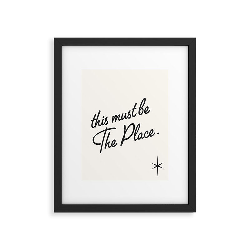 this must be the place Framed Art Print Gallery Image 4