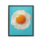 Fried Egg Polygon Art Framed Canvas Print Gallery Image 8