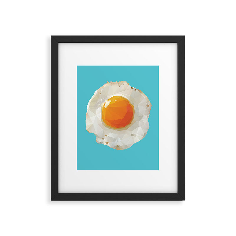 Fried Egg Polygon Art Framed Art Print Gallery Image 6