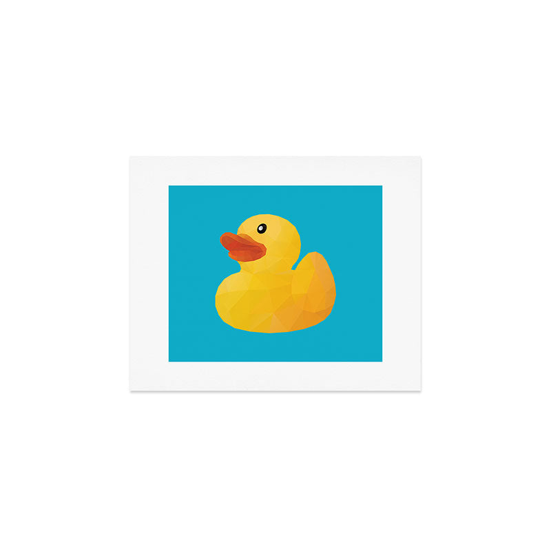 Rubber Duck polygon art Art Print Gallery Image 1