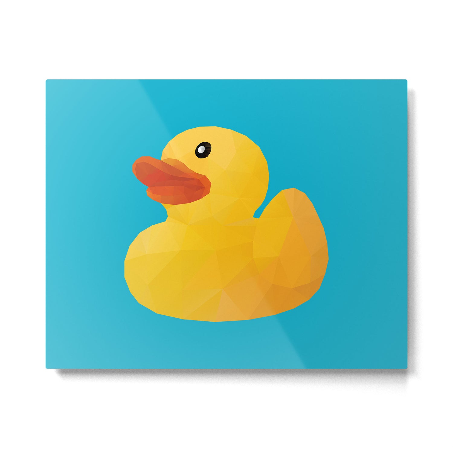 Rubber Duck polygon art Metal Print Gallery Image 4
