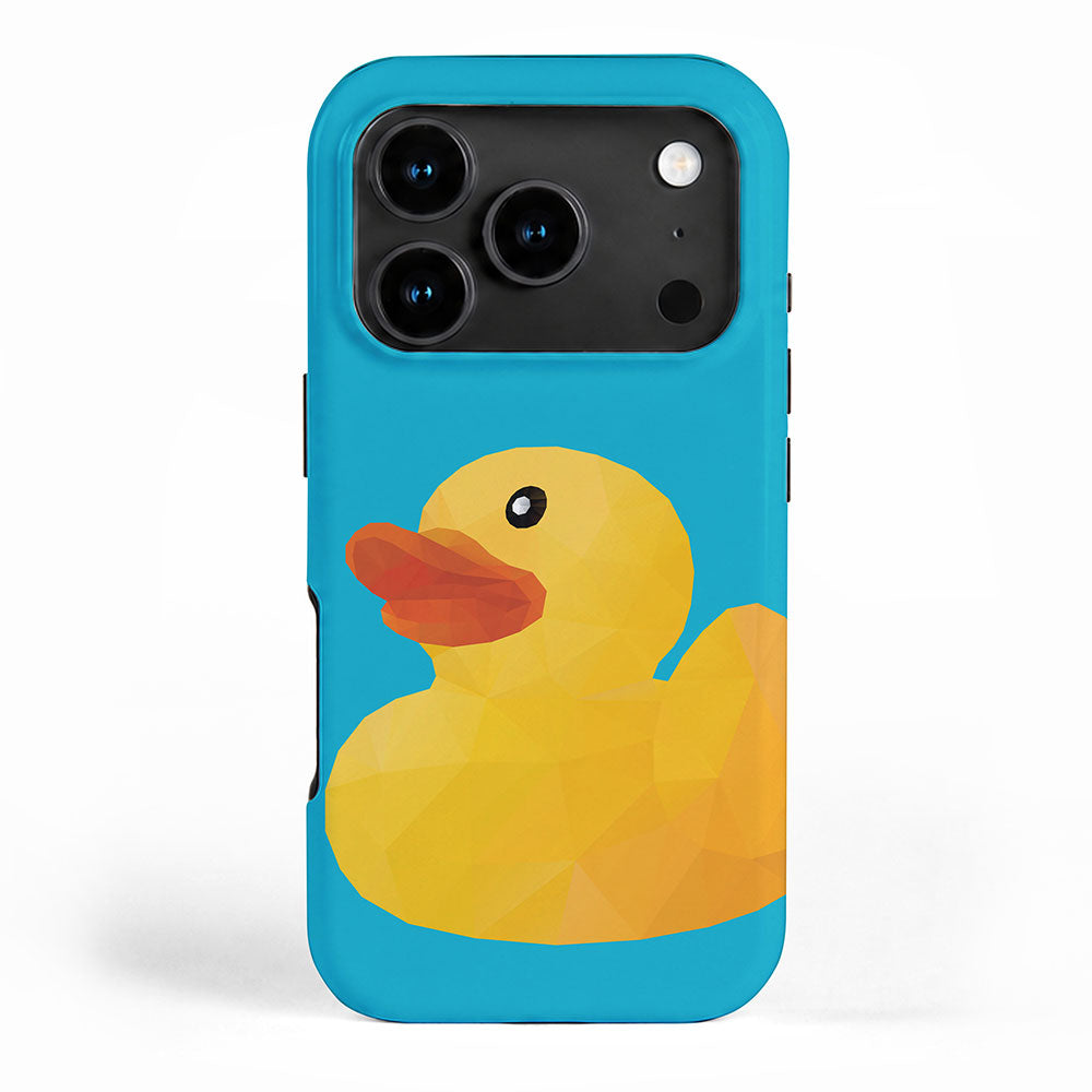 Rubber Duck polygon art iPhone Case Gallery Image 1