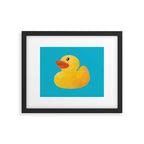 Rubber Duck polygon art Framed Art Print Gallery Image 4
