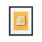 Toast with Butter polygon art Framed Art Print Gallery Image 5