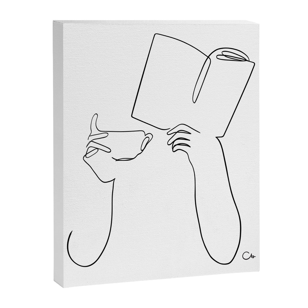 Book & Coffee Canvas Print Gallery Image 6