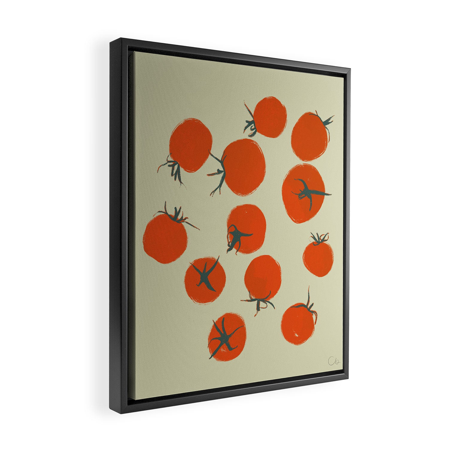 Dozen Pomodoros Framed Canvas Print Gallery Image 2