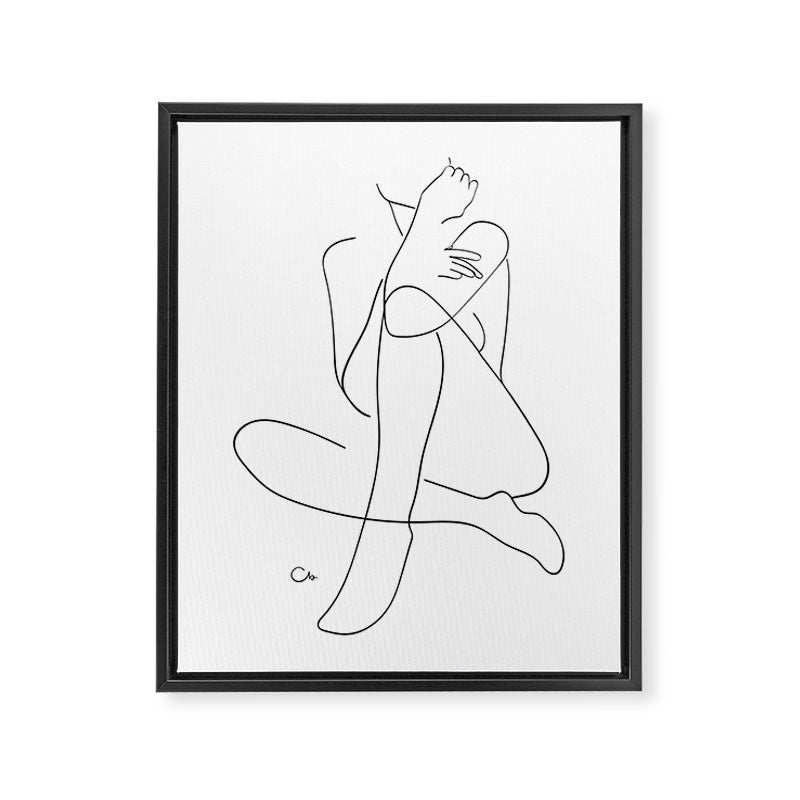 Figure Study Framed Canvas Print Gallery Image 6