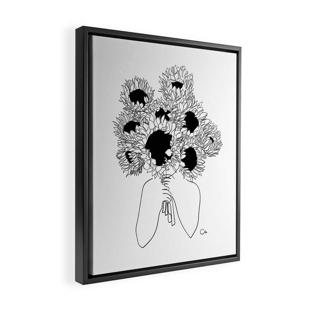 Hide Away Framed Canvas Print Gallery Image 2