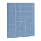Imperfect but still happy - pencil drawn checkered pattern Canvas Print Gallery Image 6