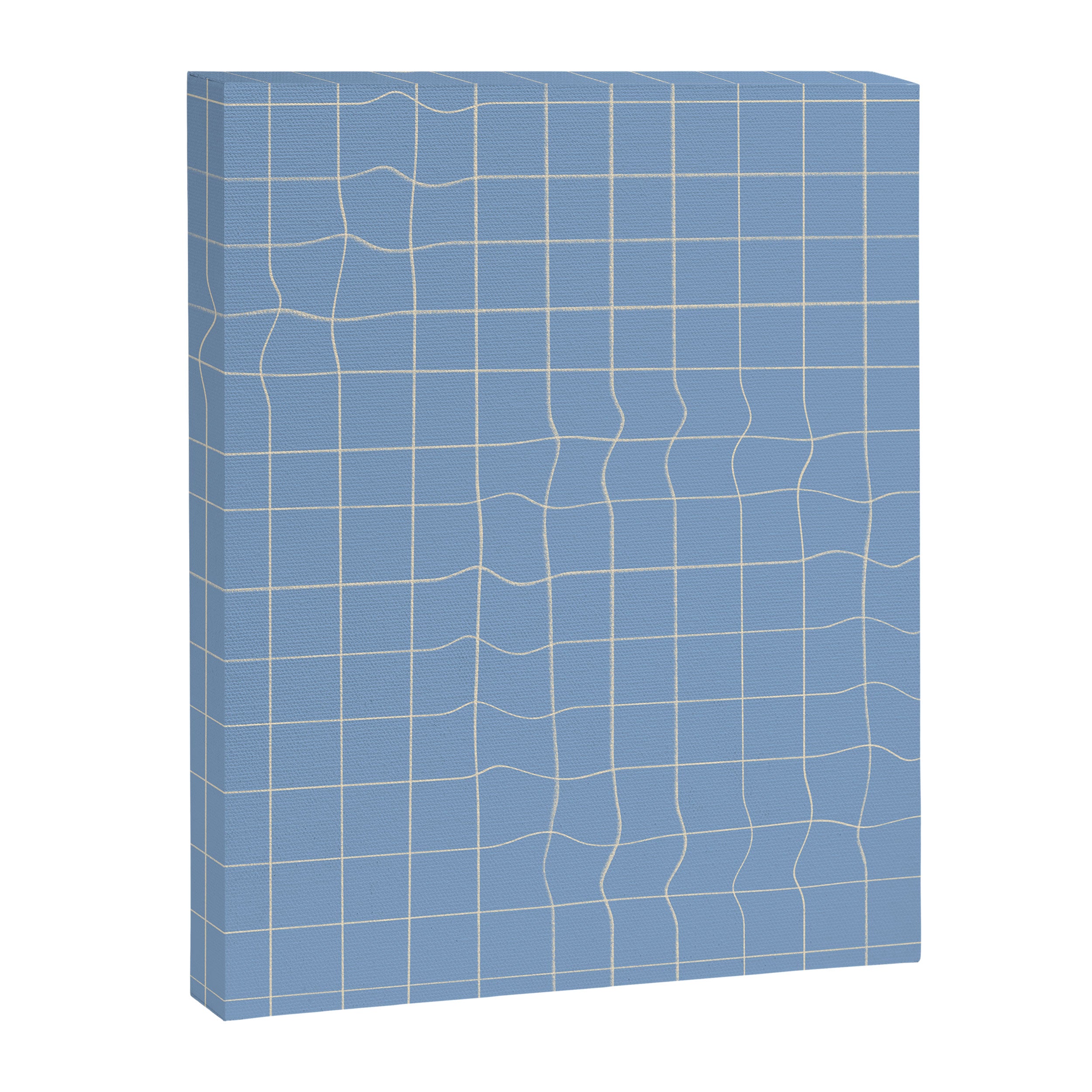 Imperfect but still happy - pencil drawn checkered pattern Canvas Print Gallery Image 6