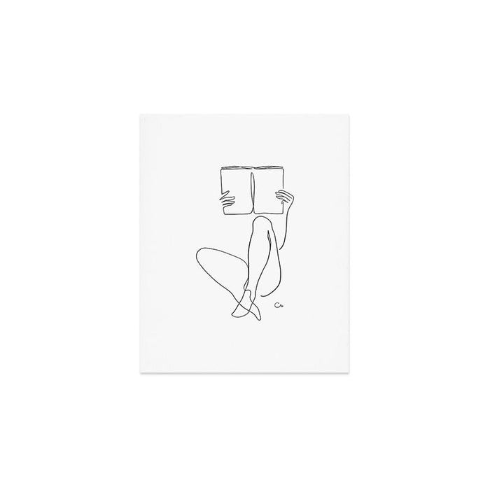 Reading Naked n.2 Art Print Gallery Image 1