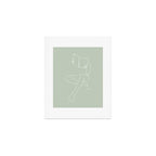 Reading naked n.3 (green) Art Print Gallery Image 1