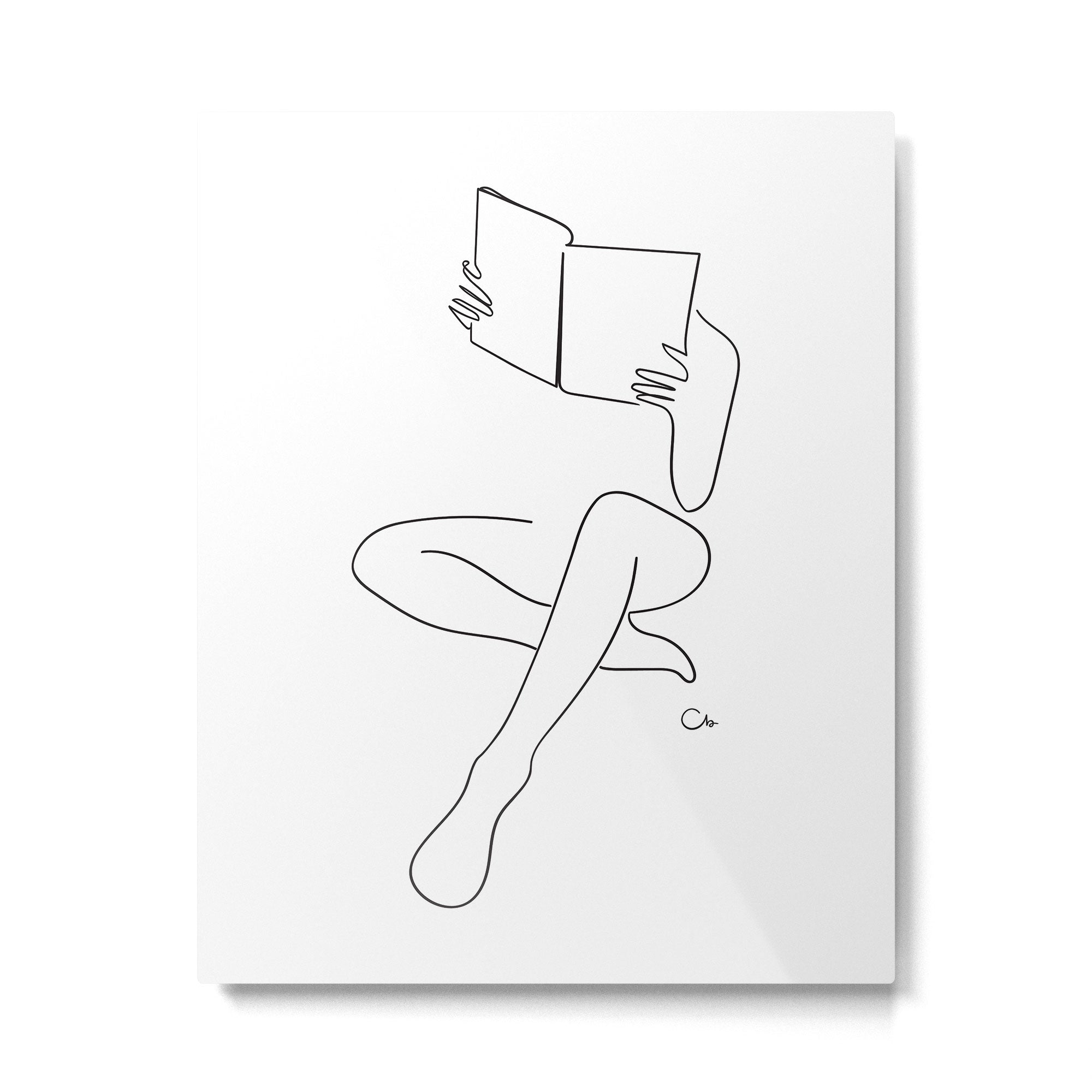 Reading Naked n.3 Metal Print Gallery Image 4