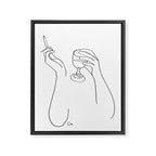 Wine & Cigarettes Framed Canvas Print Gallery Image 8