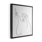 Wine & Cigarettes Framed Canvas Print Gallery Image 2