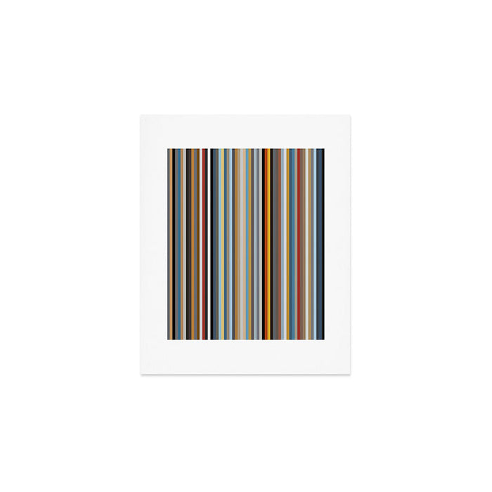 Nordic Stripes Vertical Pattern Art Print Gallery Image 1
