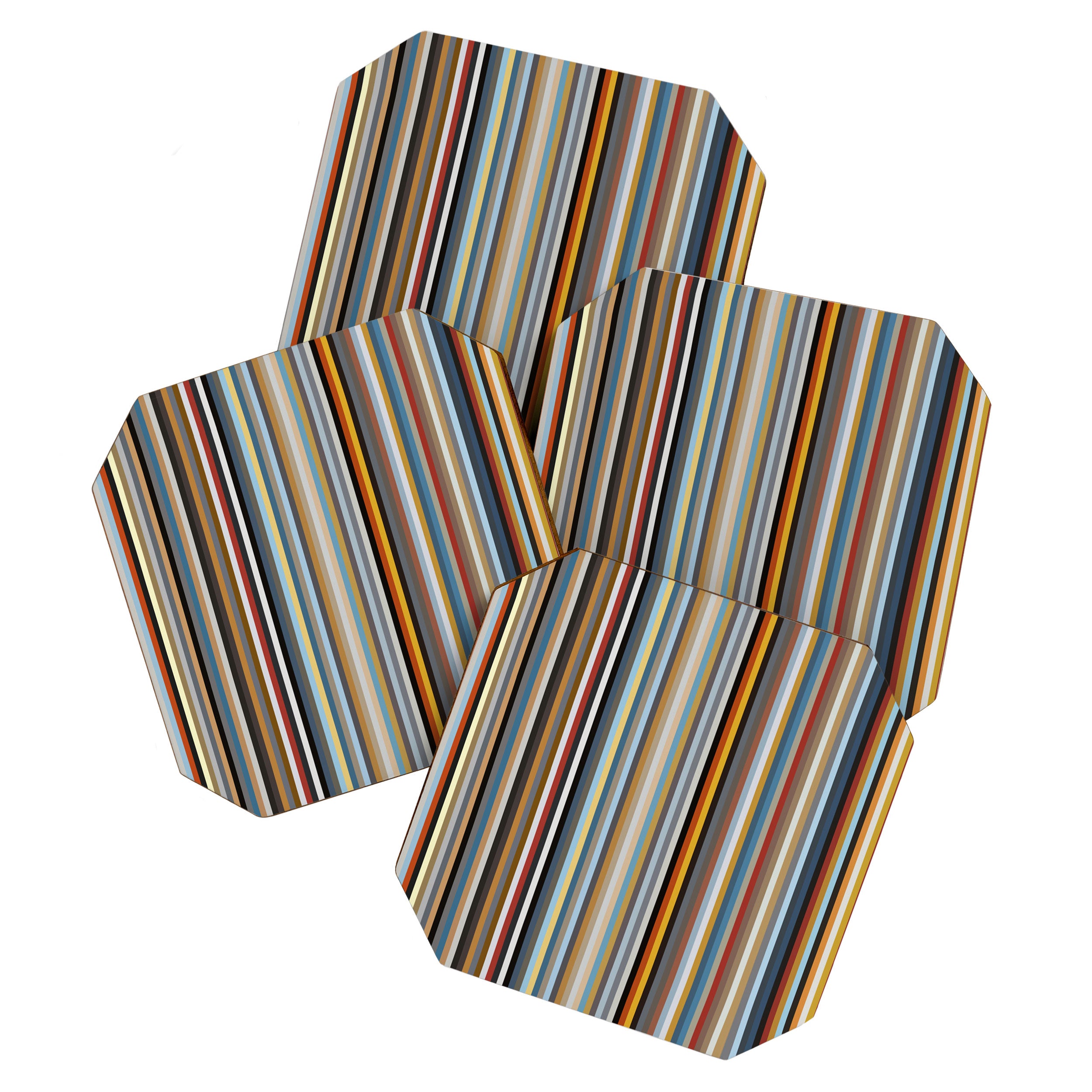 Nordic Stripes Vertical Pattern Coaster Gallery Image 1