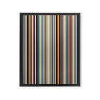 Nordic Stripes Vertical Pattern Framed Canvas Print Gallery Image 8