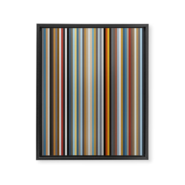 Nordic Stripes Vertical Pattern Framed Canvas Print Gallery Image 1