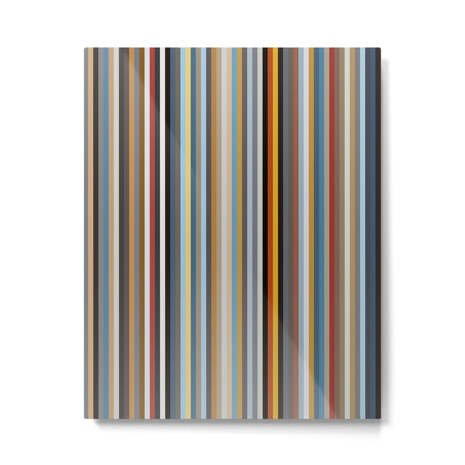 Nordic Stripes Vertical Pattern Metal Print Gallery Image 6