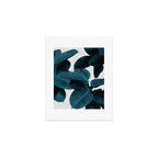 Indigo Blue Plant Leaves Art Print Gallery Image 1