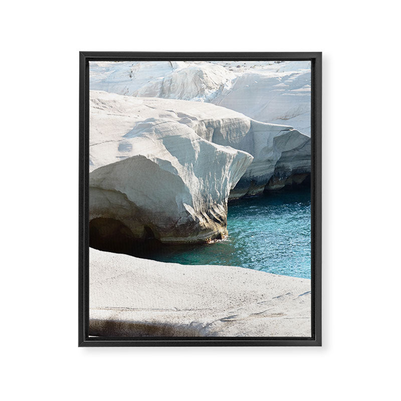 Milos Sarakiniko Beach Framed Canvas Print Gallery Image 8