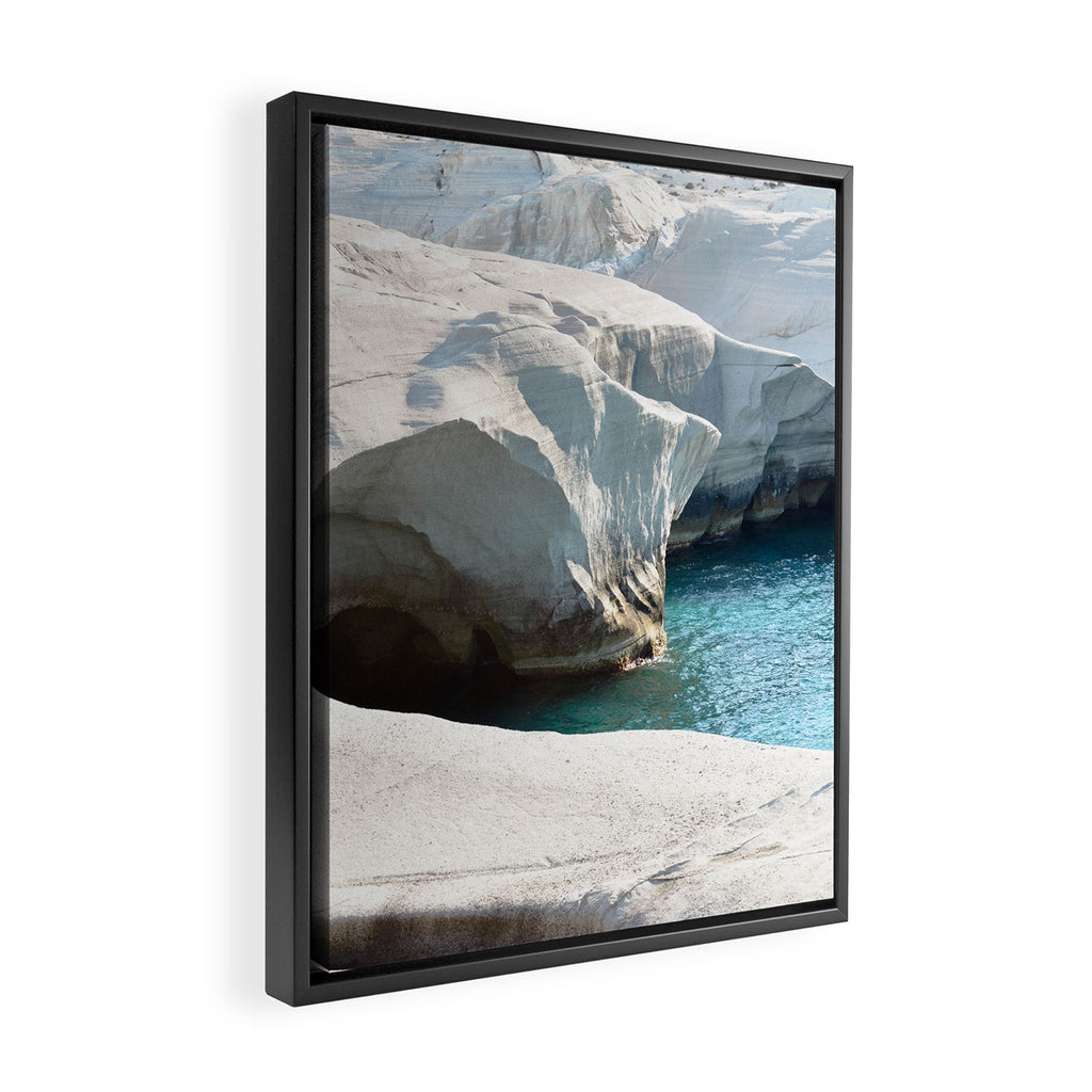Milos Sarakiniko Beach Framed Canvas Print Gallery Image 2