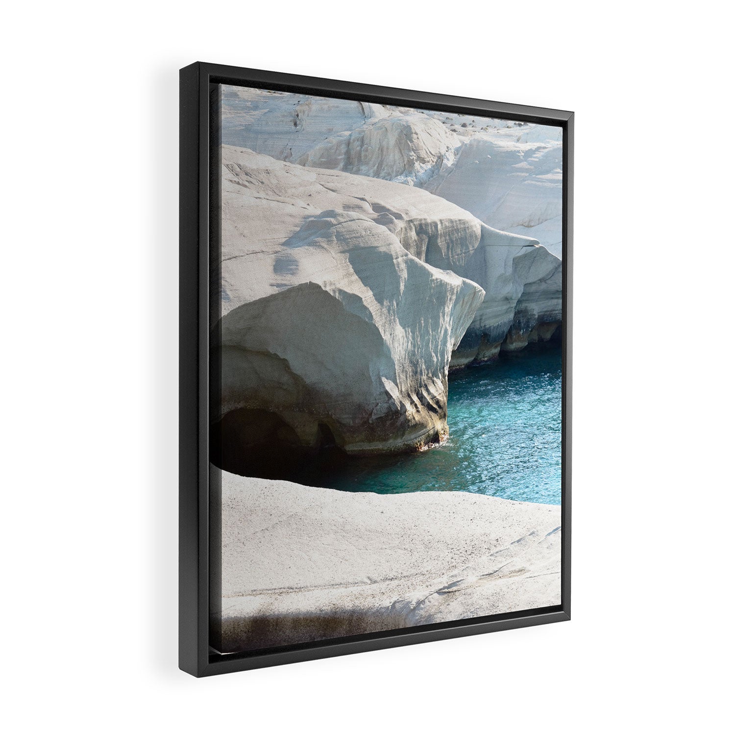 Milos Sarakiniko Beach Framed Canvas Print Gallery Image 2