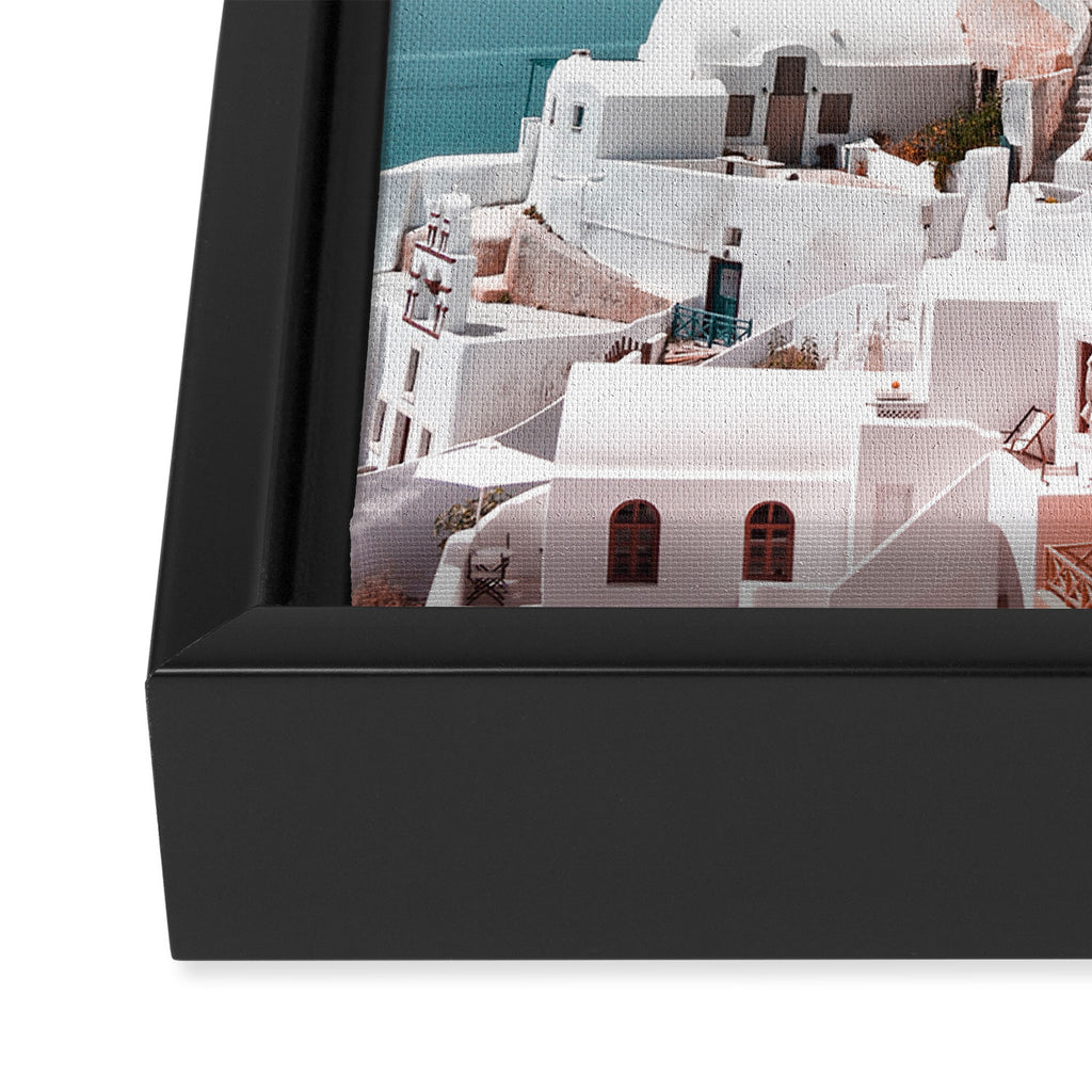 Santorini, Oia Framed Canvas Print Gallery Image 3