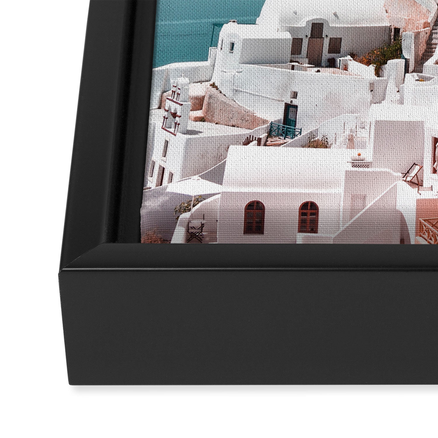 Santorini, Oia Framed Canvas Print Gallery Image 3