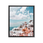 Santorini, Oia Framed Canvas Print Gallery Image 8