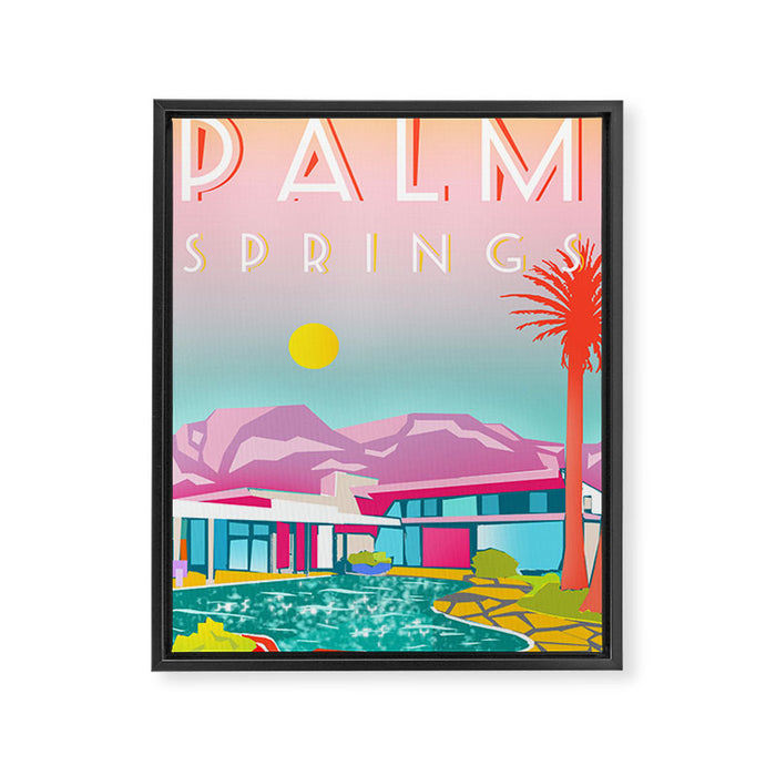PALM SPRINGS Framed Canvas Print Gallery Image 1