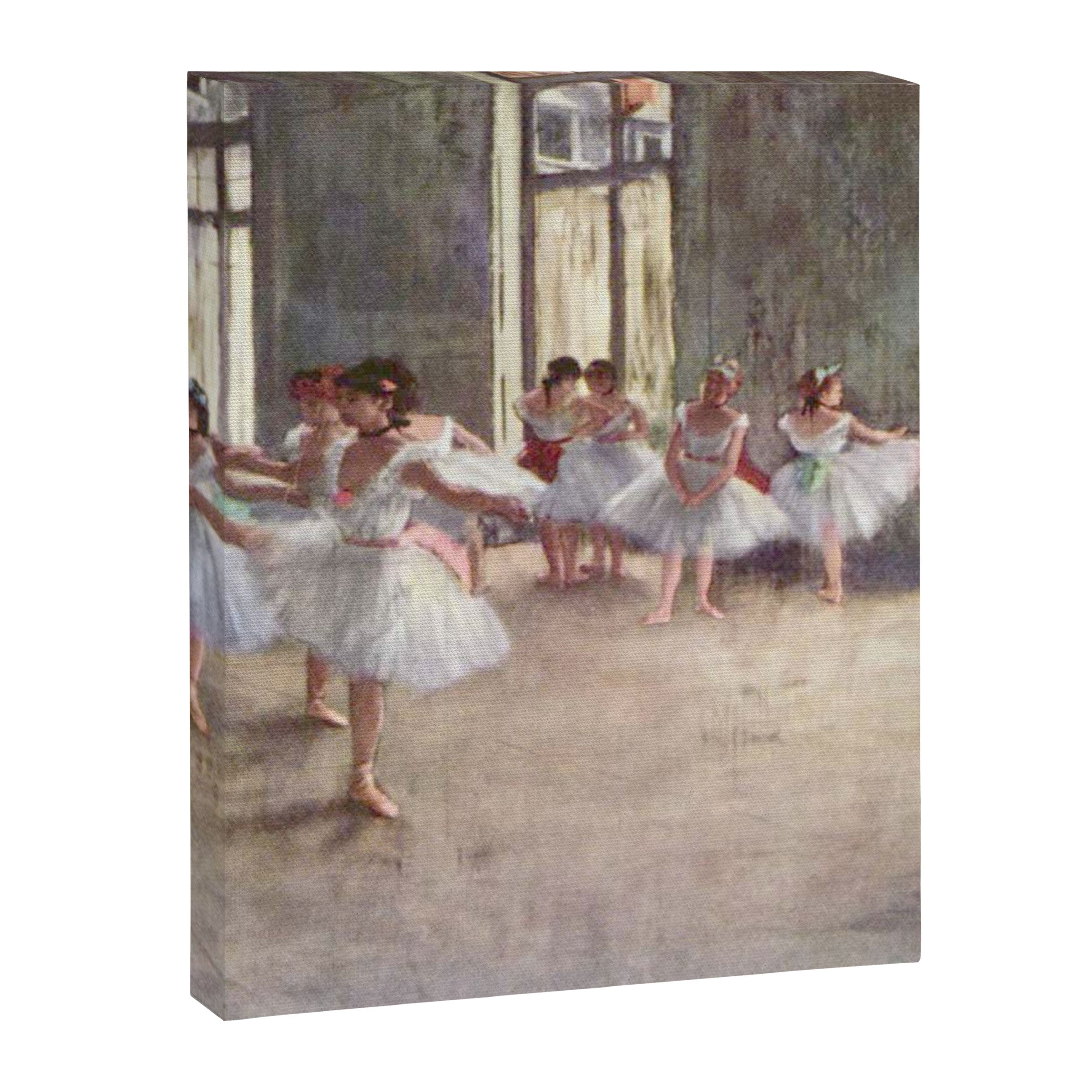 Ballet Rehearsal 1873 By Edgar Degas Reproduction by the Famous French Painter Dance Class Scene Canvas Print Gallery Image 3