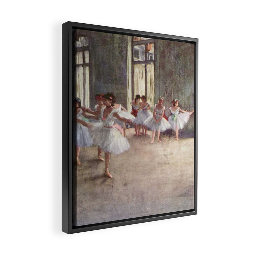 Ballet Rehearsal 1873 By Edgar Degas Reproduction by the Famous French Painter Dance Class Scene Framed Canvas Print Gallery Image 2