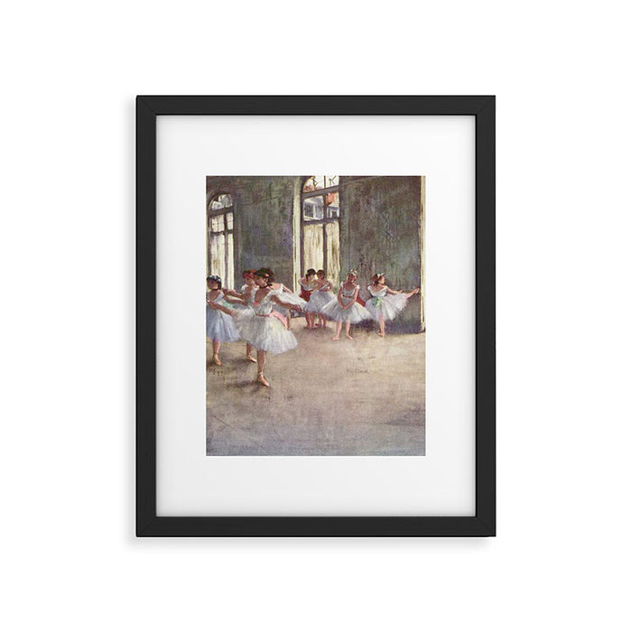 Ballet Rehearsal 1873 By Edgar Degas Reproduction by the Famous French Painter Dance Class Scene Framed Art Print Gallery Image 1
