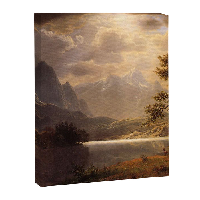 Estes Park Colorado 1869 By Albert Bierstadt | Reproduction Painting Canvas Print Gallery Image 1