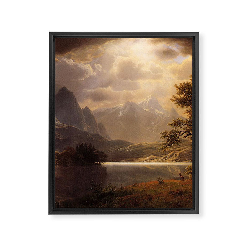 Estes Park Colorado 1869 By Albert Bierstadt | Reproduction Painting Framed Canvas Print Gallery Image 6