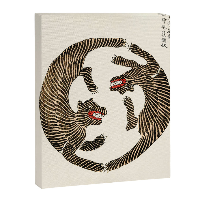 Japanese Tigers by Taguchi Tomoki 1860-1869 - Tiger Canvas Print Gallery Image 1