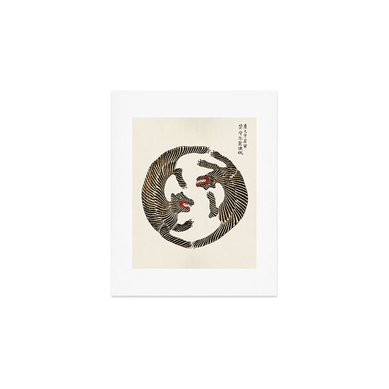 Japanese Tigers by Taguchi Tomoki 1860-1869 - Tiger Art Print Gallery Image 1