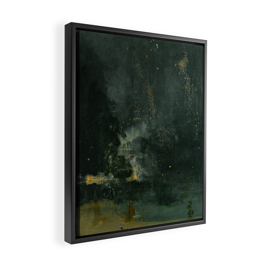 Nocturne In Black And Gold The Falling Rocket By James Mcneill Whistler Framed Canvas Print Gallery Image 2